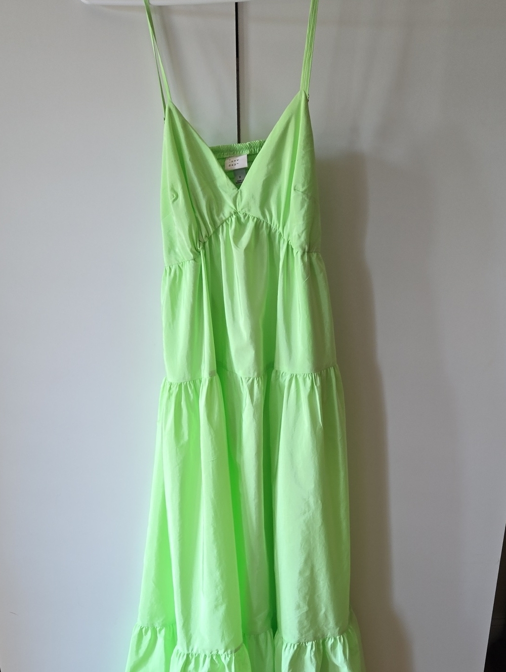 a new day Bright Green Tiered Maxi Dress